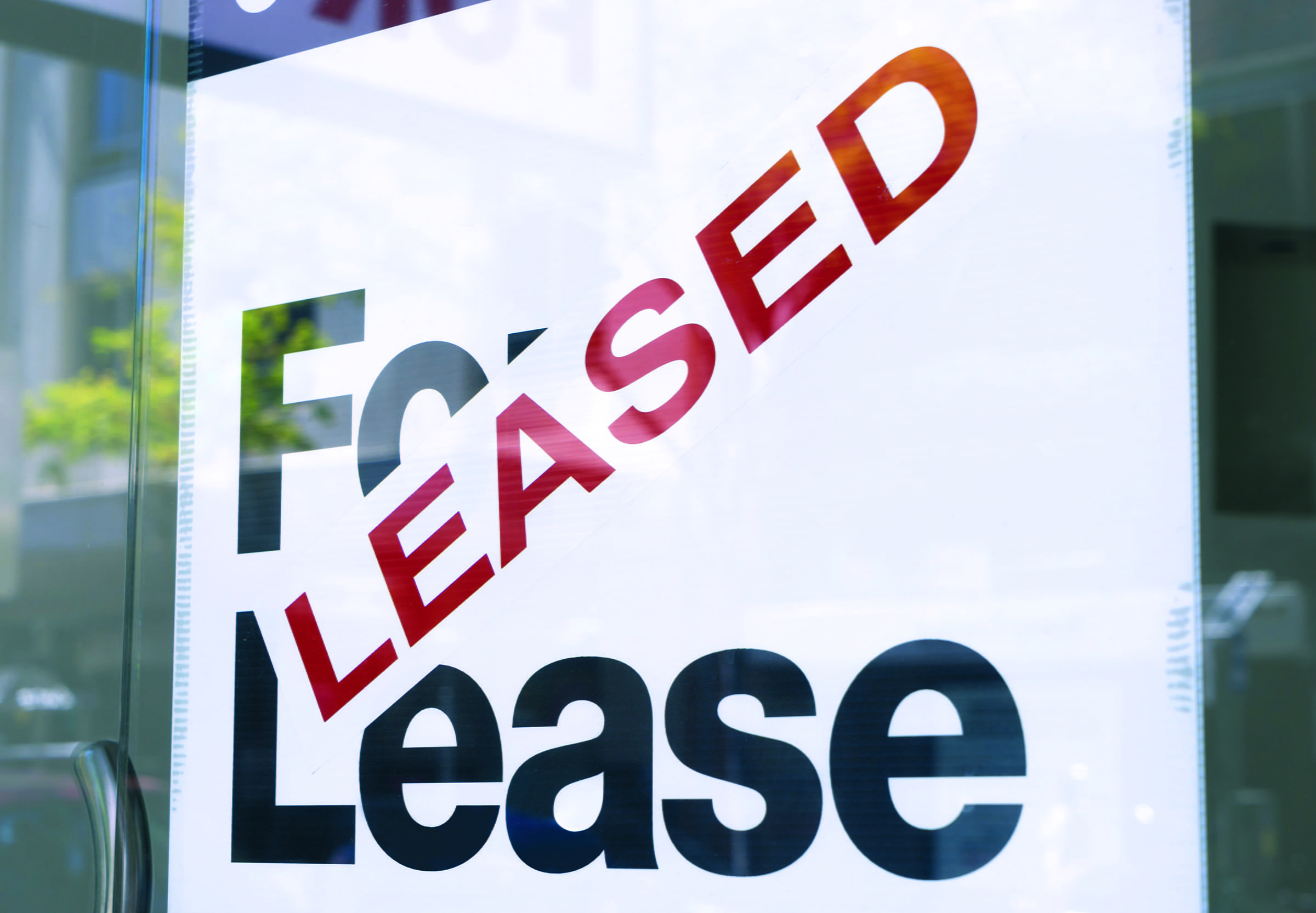 leased sign