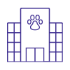 Veterinary hospital icon