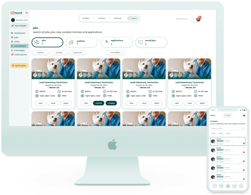 Screenshot of Hound's Scout software